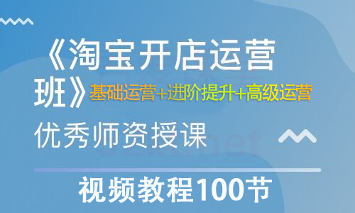 淘宝开店营运视频教程100节从基础运营+进阶提升+高级运营-千木学社