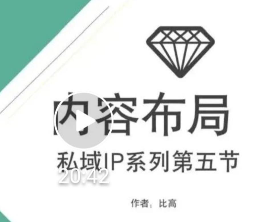 比高私域IP流量变现视频课，6个月10W粉，2235付费会员【完结】-千木学社