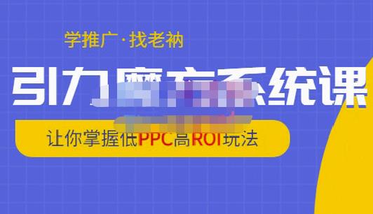 老衲·引力魔方系统课，让你掌握低PPC高ROI玩法，价值299元-千木学社