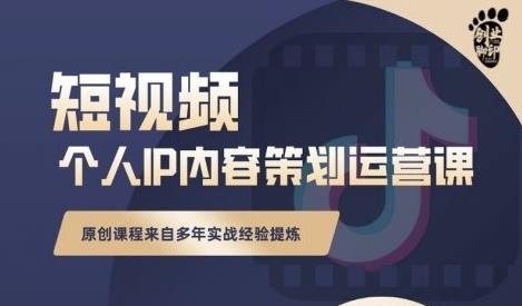 抖音短视频个人ip内容策划实操课，真正做到普通人也能实行落地-千木学社