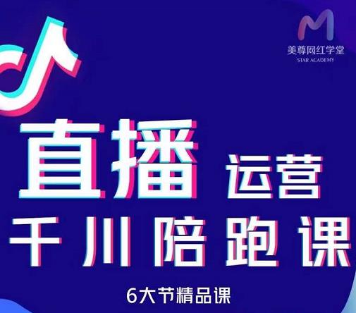 美尊-抖音直播运营千川系统课：直播​运营规划、起号、主播培养、千川投放等-千木学社