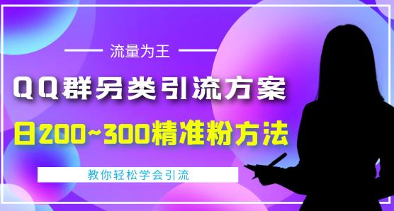 价值888的QQ群另类引流方案，半自动操作日200~300精准粉方法【视频教程】-千木学社