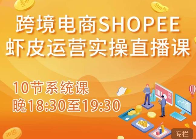 跨境电商Shopee虾皮运营实操直播课，从零开始学，入门到精通（10节系统课）-千木学社