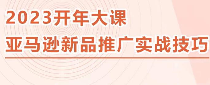 2023亚马逊新品推广实战技巧，线下百万美金课程的精简版，简单粗暴可复制，实操性强的推广手段-千木学社