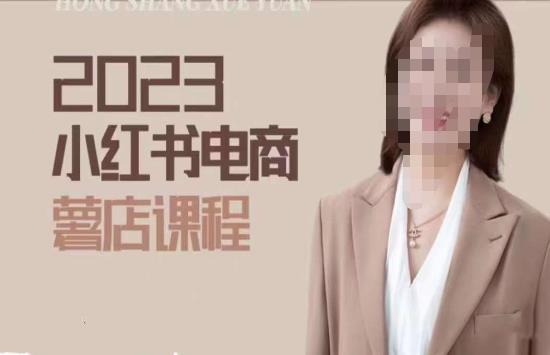 2023小红书电商课，新手小白从0~1玩转小红书薯店电商-千木学社