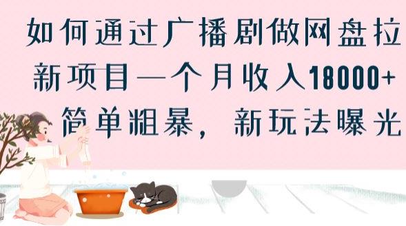 如何通过广播剧做网盘拉新项目一个月收入18000+，简单粗暴，新玩法曝光【揭秘】-千木学社