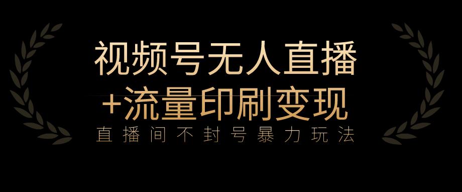 全网首发视频号不封号无人直播暴利玩法+流量印刷机变现，日入1000+【揭秘】-千木学社