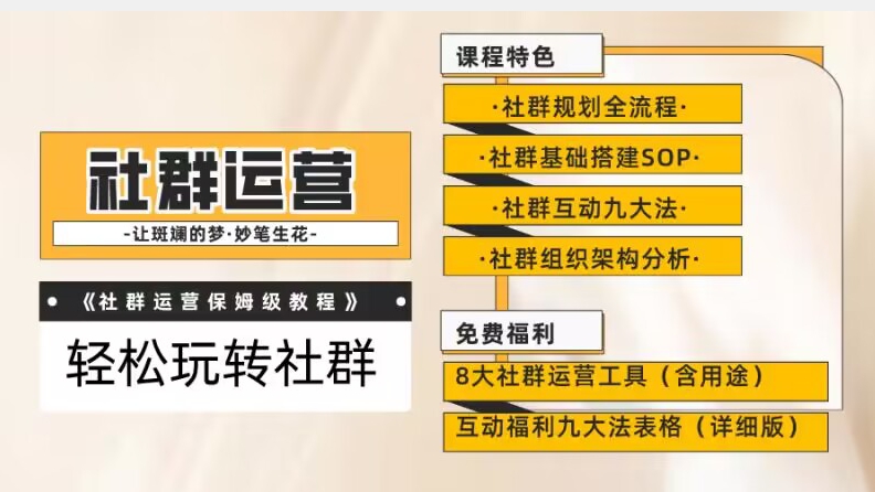 【社群运营】保姆式教程：九大互动法，八款社群运营工具助你轻松玩转社群【揭秘】-千木学社