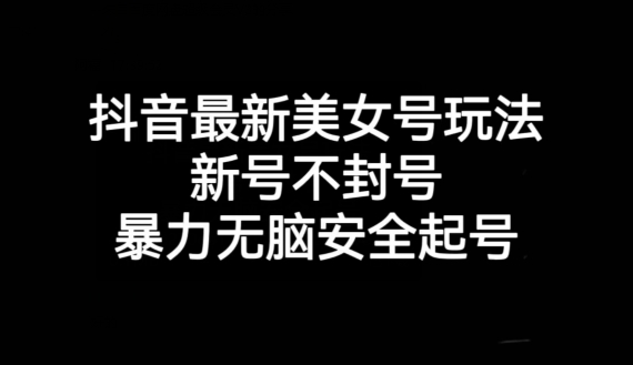 抖音最新美女号玩法，新号不封号，暴力无脑安全起号【揭秘】-千木学社