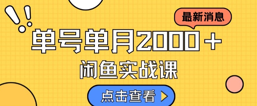 最新闲鱼日入500＋，虚拟资料变现喂饭级讲解-千木学社