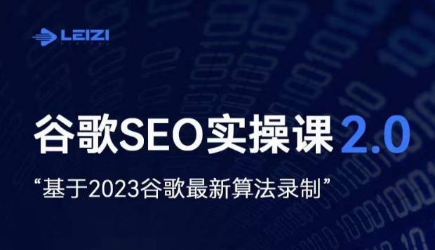 雷子·谷歌SEO 2.0实战课，独立站询盘自由必备，基于2023谷歌最新算法录制-千木学社