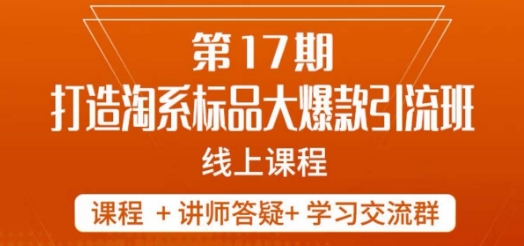 南掌柜-第17期打造淘系标品大爆款，5天线上课-千木学社