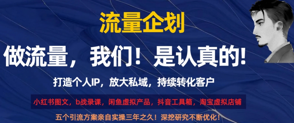 流量企划，打造个人IP，放大私域，持续转化客户【揭秘】-千木学社