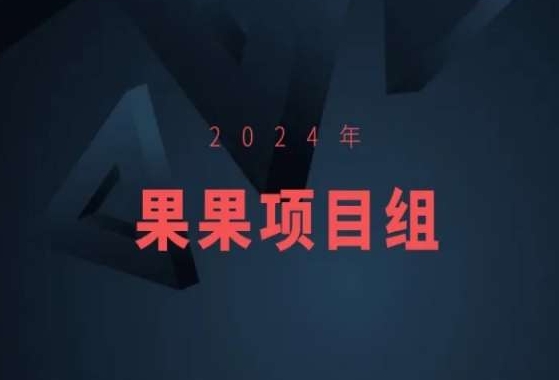 2024年果果项目组项目合集-果果最新项目-千木学社