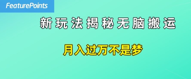 简单操作，每天50美元收入，搬运就是赚钱的秘诀【揭秘】-千木学社