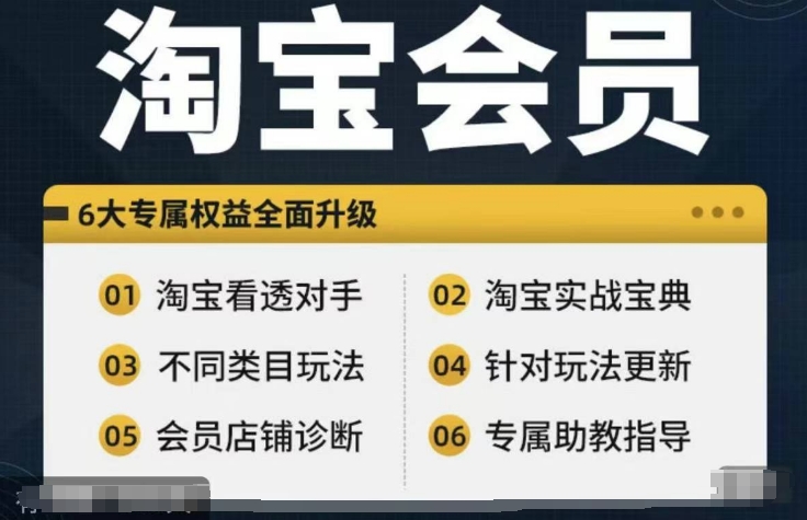 淘宝会员【淘宝所有课程，全面分析对手】，初级到高手全系实战宝典-千木学社