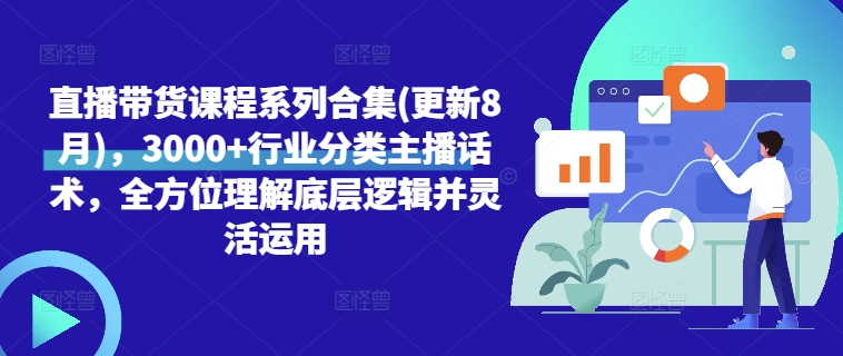 直播带货课程系列合集(更新8月)，3000+行业分类主播话术，全方位理解底层逻辑并灵活运用-千木学社