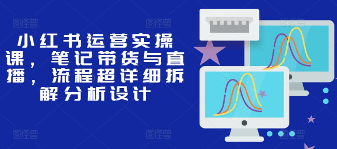 小红书运营实操课，笔记带货与直播，流程超详细拆解分析设计-千木学社